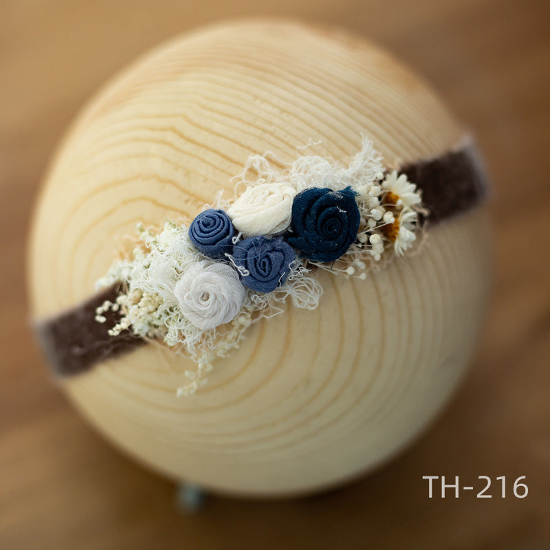 Photographie Nouveau-né Velours Fleur Pearl Coiffe TH2