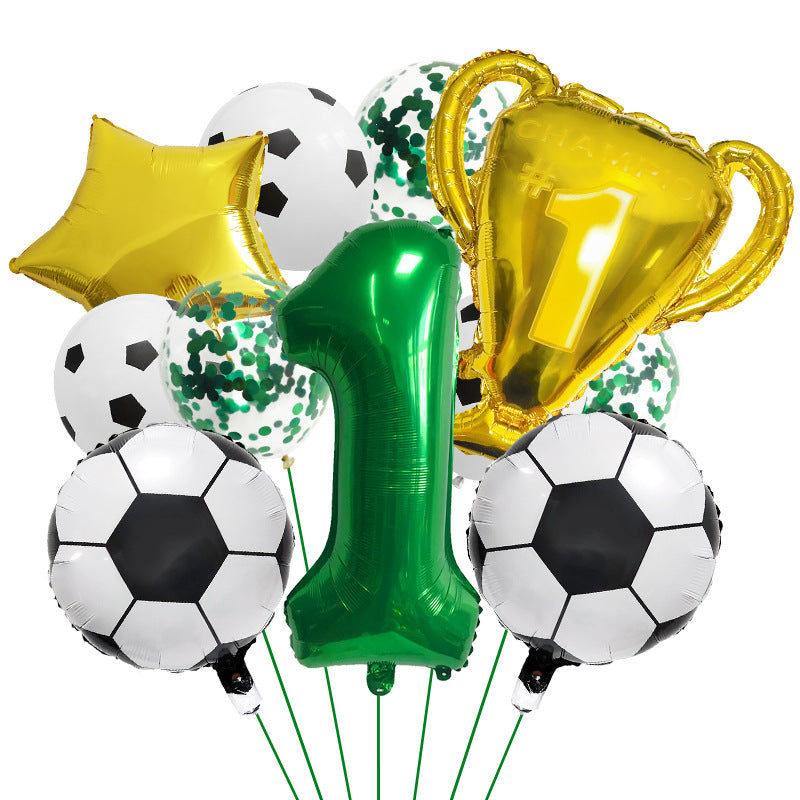 Ensemble de Ballons pour Thème de la Coupe du Monde de Football Numérique 32" BA47