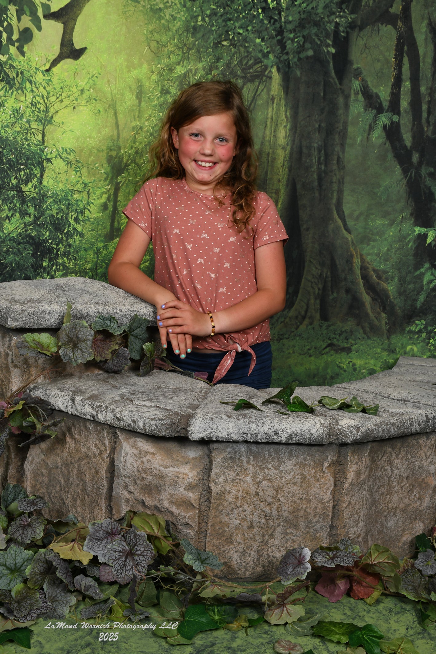 Toile de fond vert grand forêt secrète pour Photo Studio LV-837