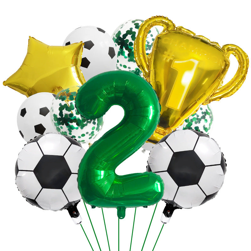 Ensemble de Ballons pour Thème de la Coupe du Monde de Football Numérique 32" BA47