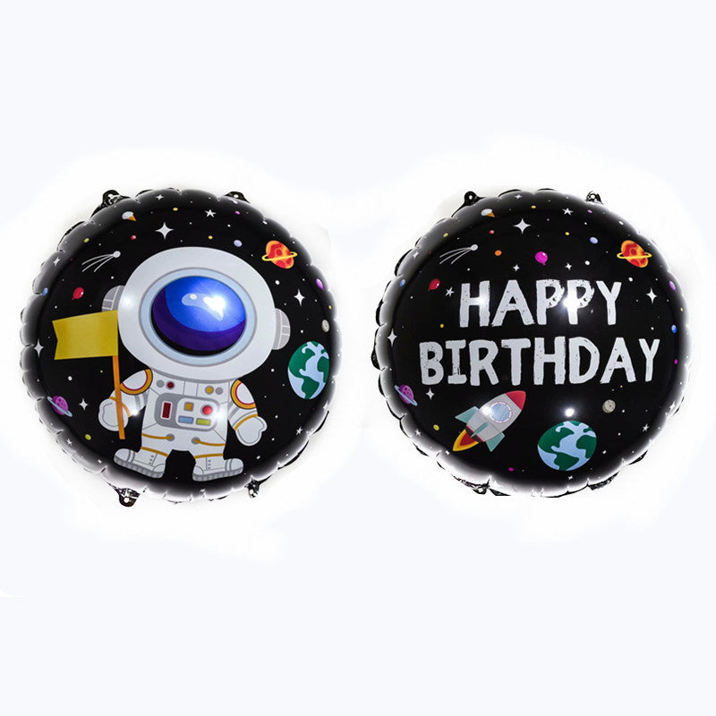 Décoration de Fête Enfant Fusée Astronaute Ballon en Film d'Aluminium BA1