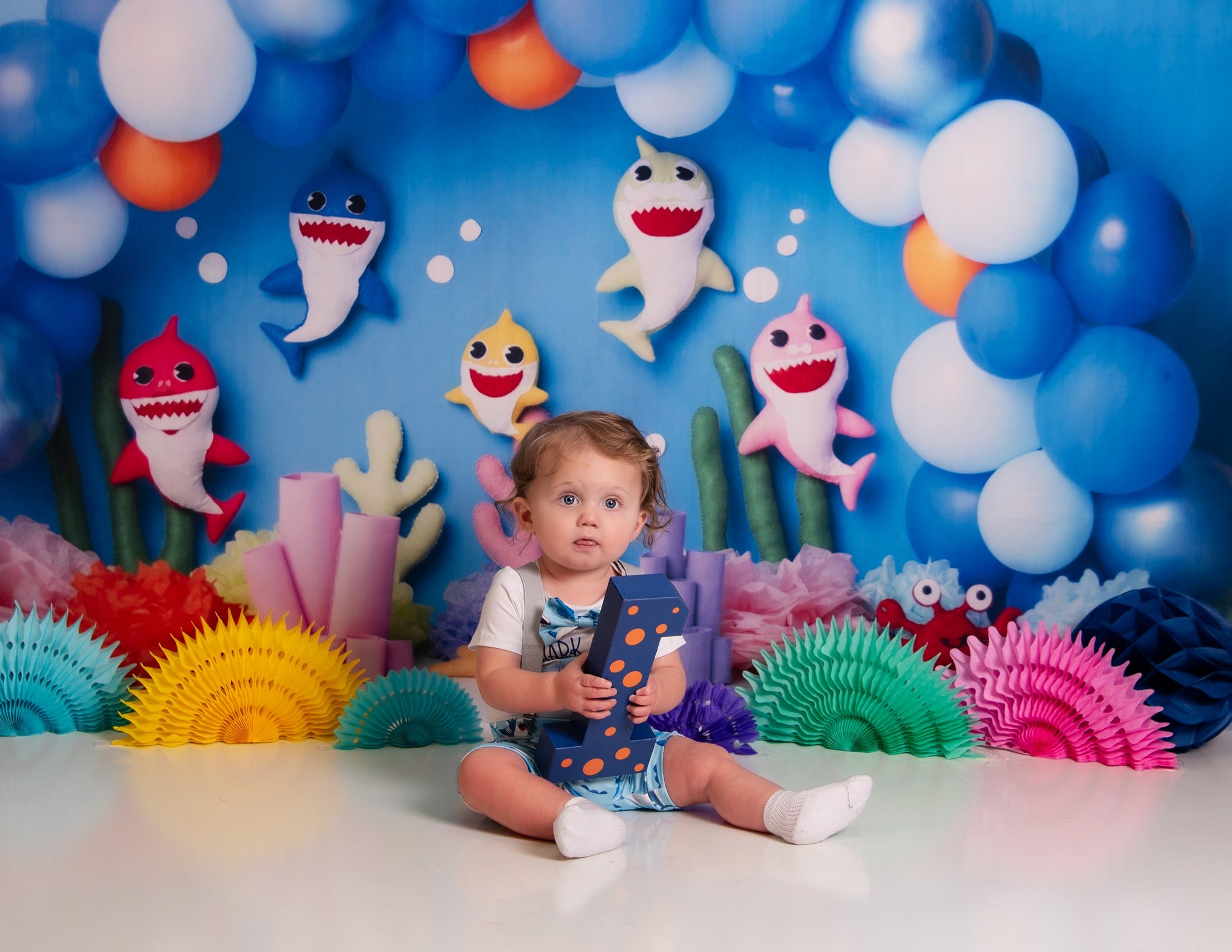 Toile de Fond de Petit Requin pour Photographie d'enfants M5-24
