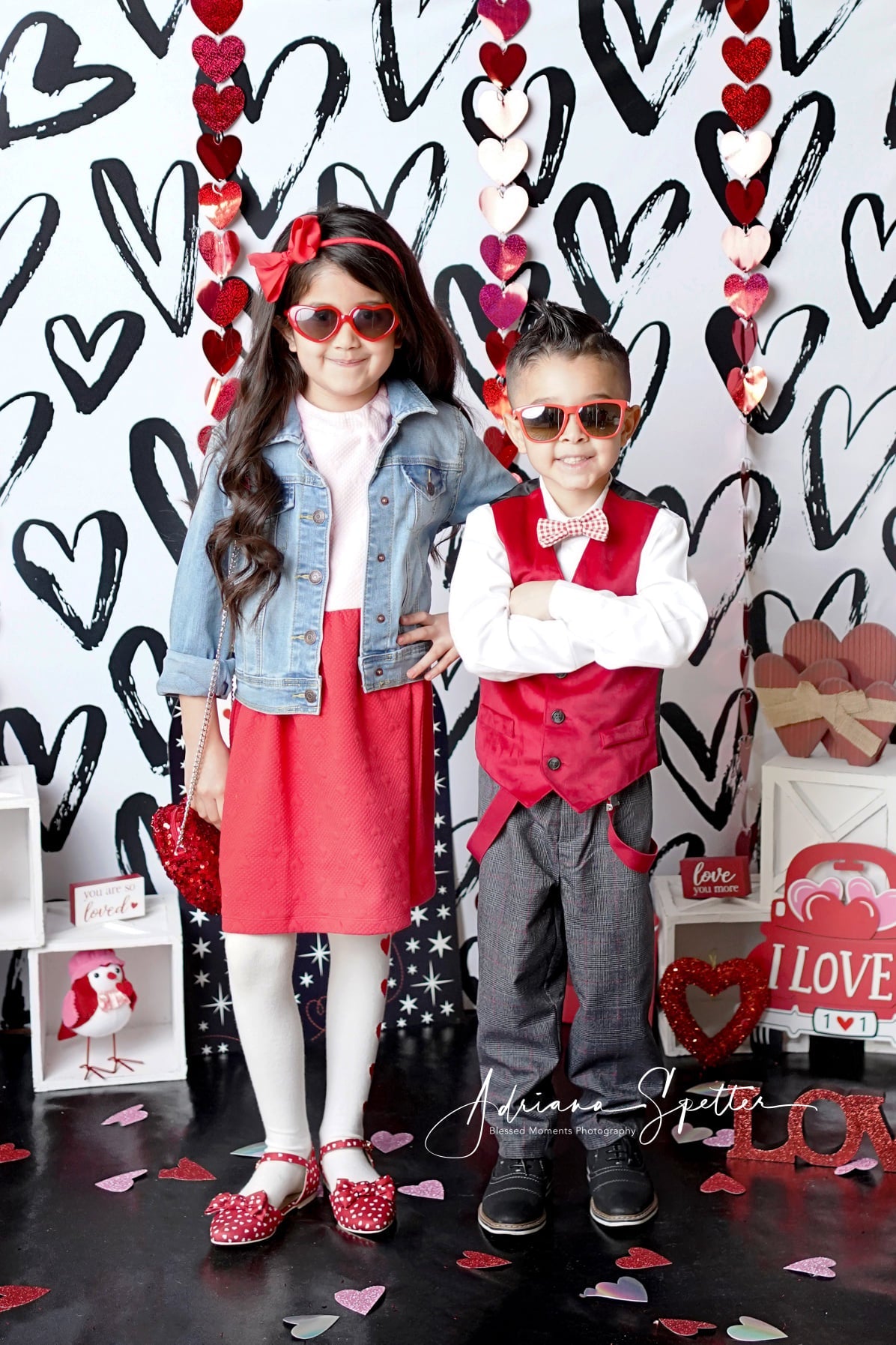 Toile de fond Saint-Valentin Toile de fond Saint-Valentin mur blanc cœurs MRR10-36