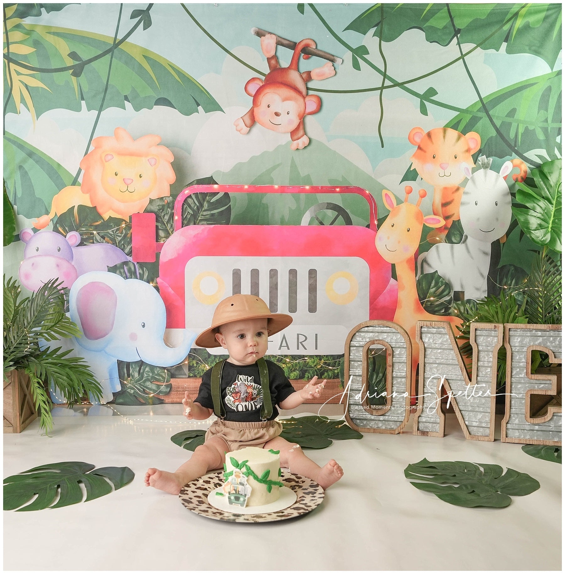 Fond photo pour enfants Safari Jungle Aventure Fonds pour enfants MRR10-50