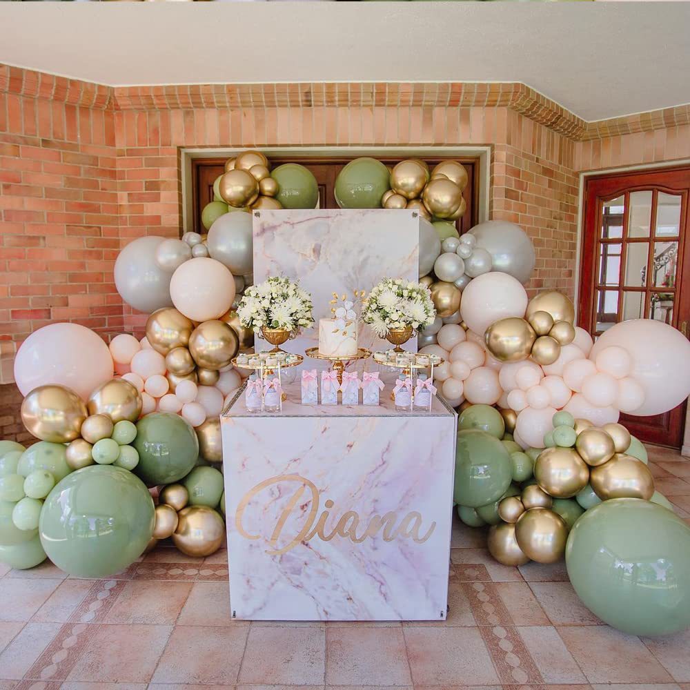 Guirlande de Ballons Vert Avocat pour Fête d'Anniversaire BA29