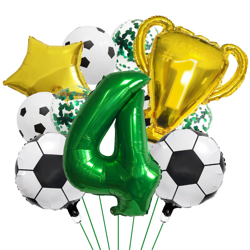 Ensemble de Ballons pour Thème de la Coupe du Monde de Football Numérique 32" BA47