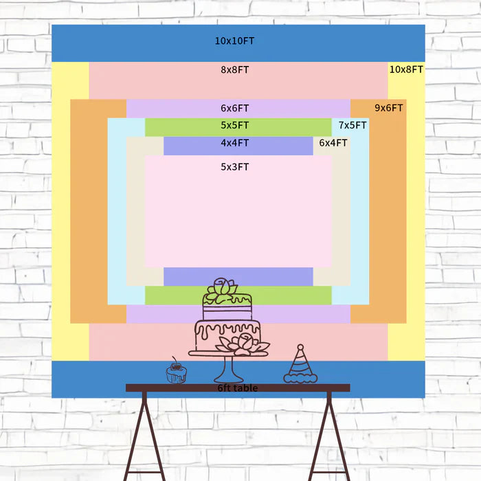 Toile de fond Photo Anniversaire Ballons Scintillants 18ème BRP2-232