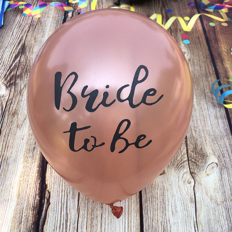 Ensemble de Ballons Enterrement de Vie de Jeune Fille pour la Fête de la Mariée BA4