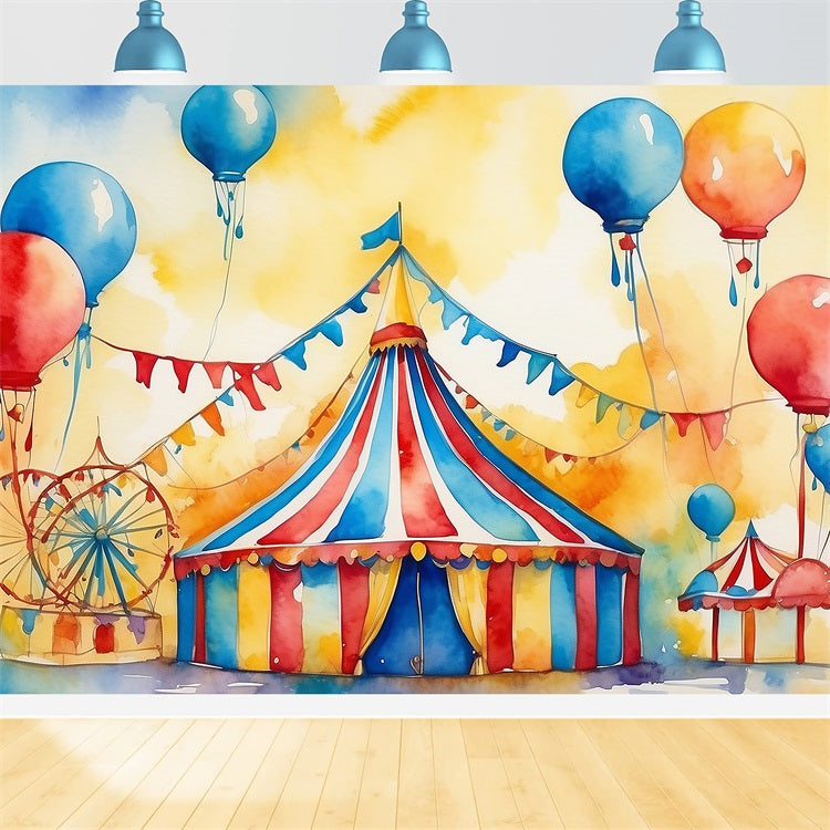 Toile de Fond Cirque Tente Décorations Guirlandes BRP1-170