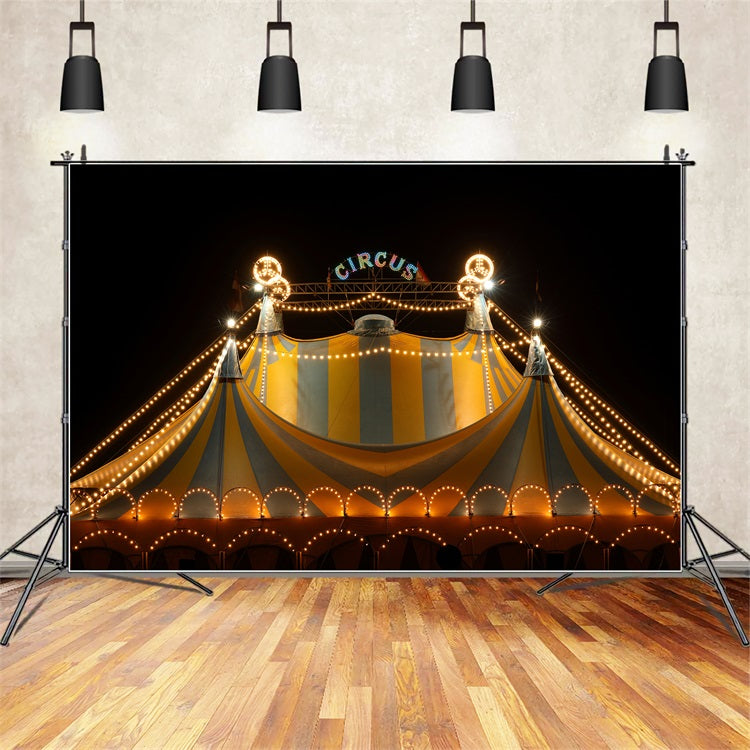 Toile de Fond Cirque Tente Éclairée Étoilée BRP1-178
