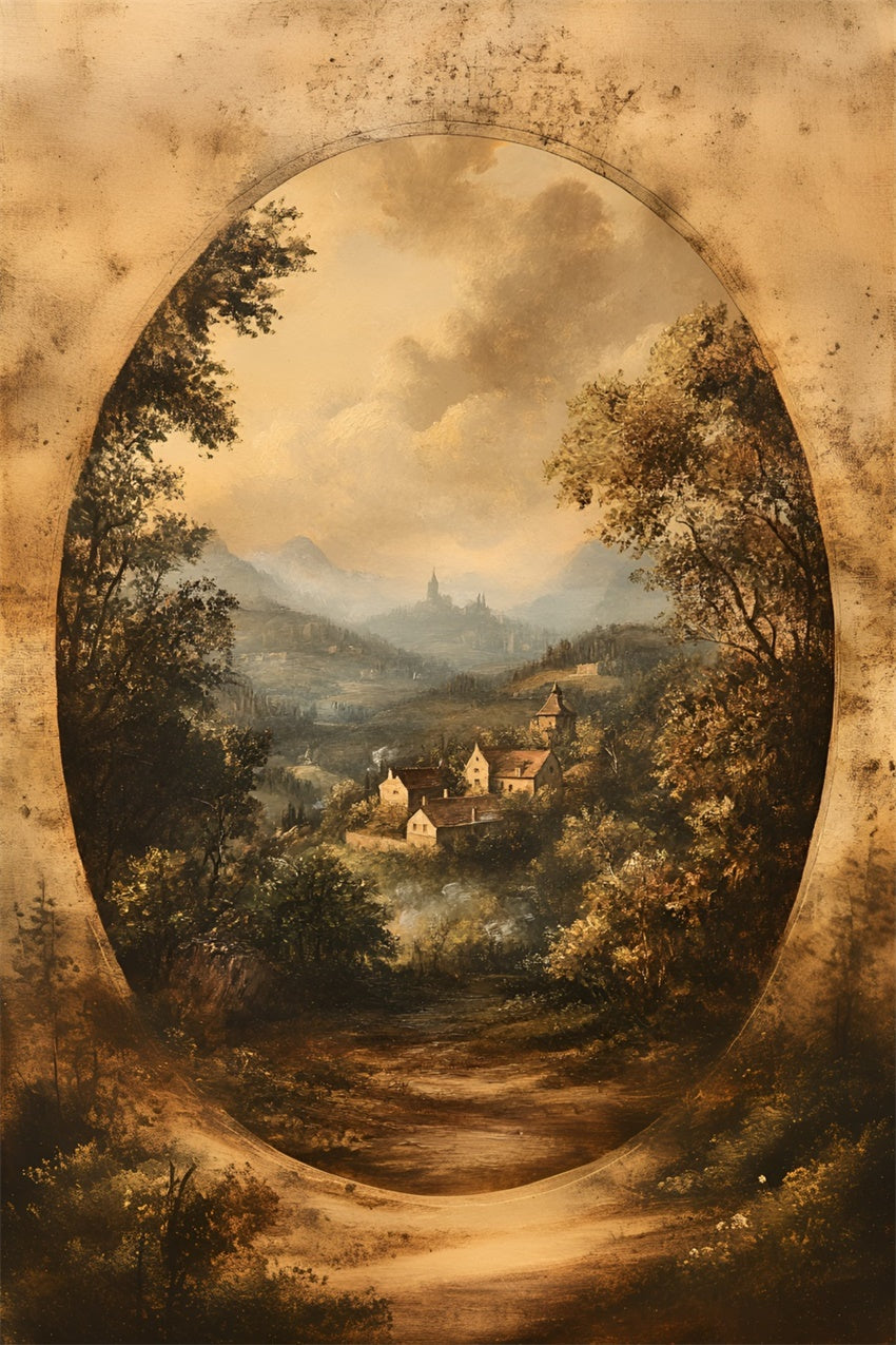 Fond Boudoir Idées Arche Dorée Village Scénique BRP1-461
