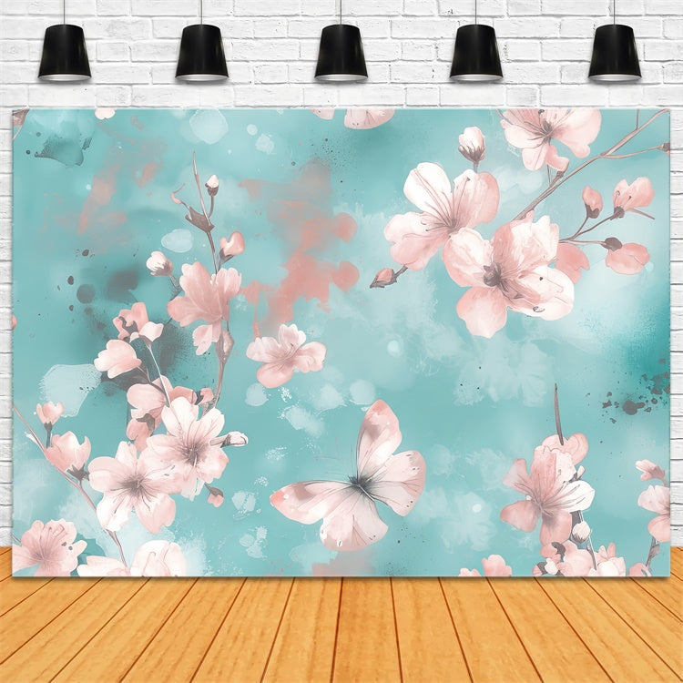 Fond Photo Fleurs Aquarelle Rêveuse Florale BRP2-62