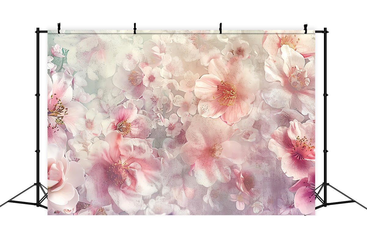 Fond Photo Fleurs Rêve Floral Pétales de Pêche BRP2-69