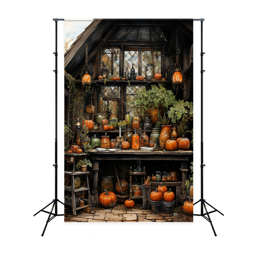 Toile de fond de cuisine rétro peinte d'automne BRP7-82