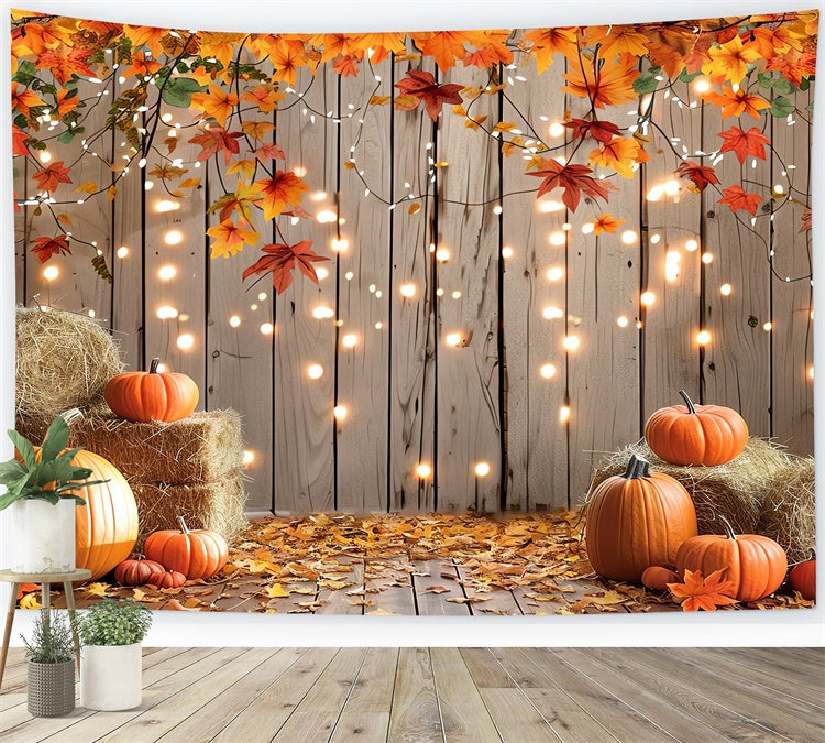 Toile de fond de récolte de citrouilles en automne BRP7-98