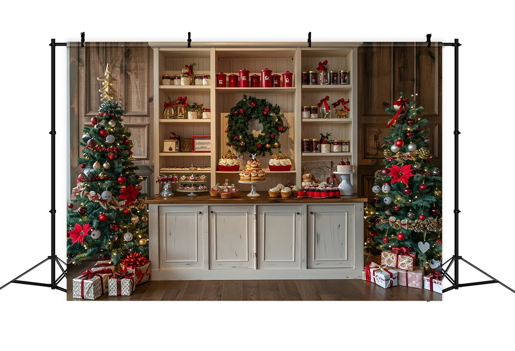 Toile de fond de Présentation de Gourmandises de Noël BRP8-22