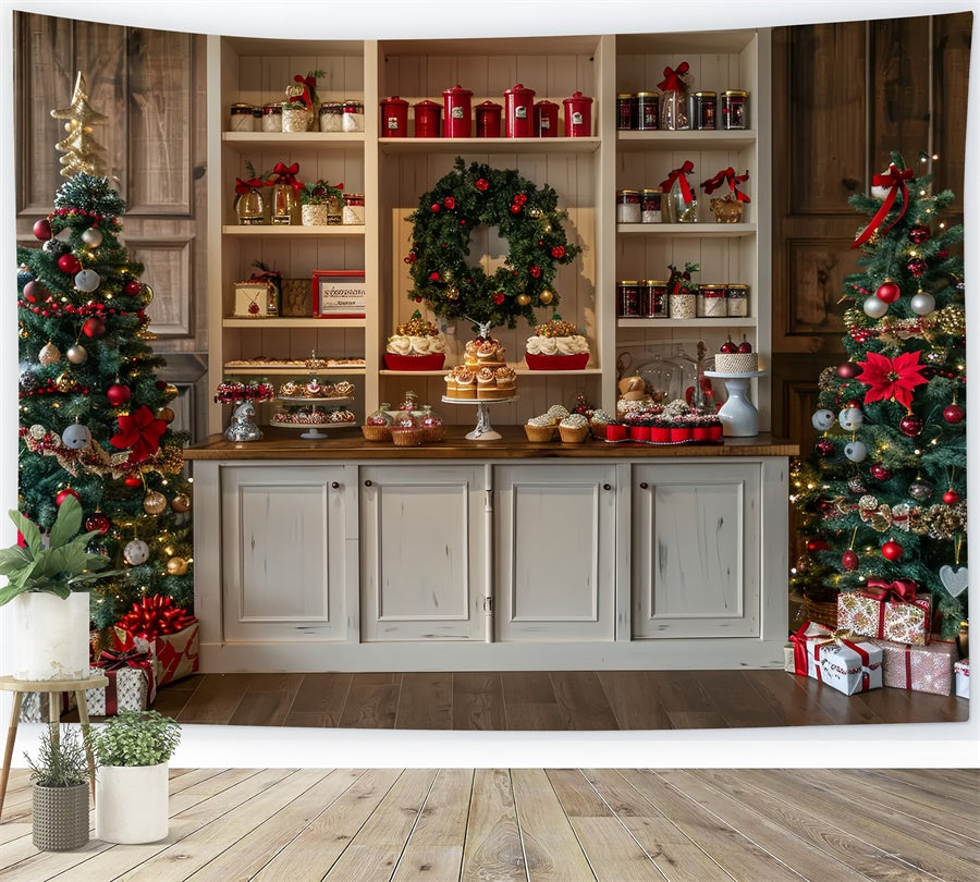Toile de fond de Présentation de Gourmandises de Noël BRP8-22