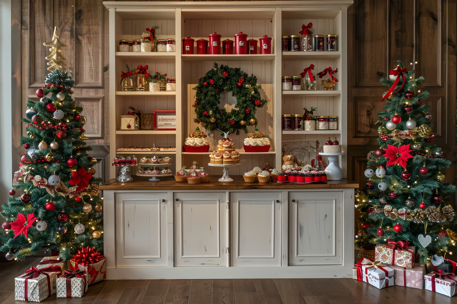 Toile de fond de Présentation de Gourmandises de Noël BRP8-22