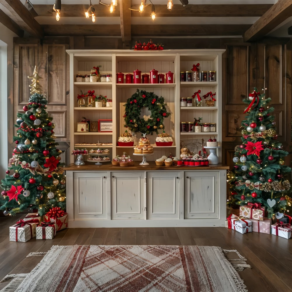 Toile de fond de Présentation de Gourmandises de Noël BRP8-22