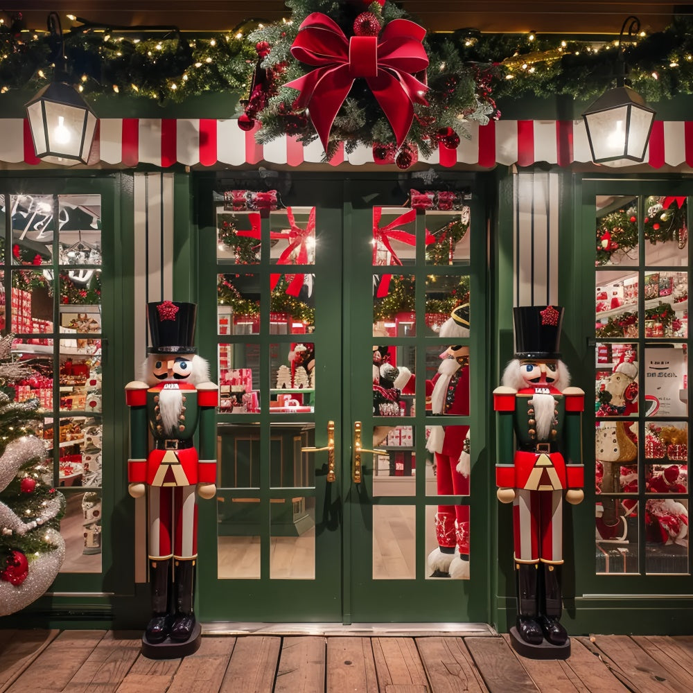 Toile de Fond Vitrine de Magasin avec Casse-Noisettes de Noël BRP8-40