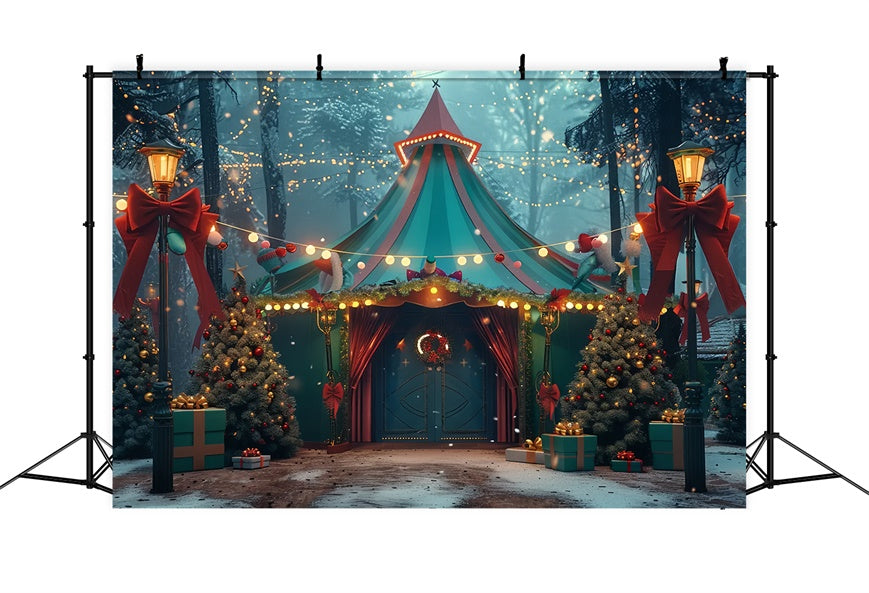 Toile de Fond Forêt Enchantée de Noël BRP8-44