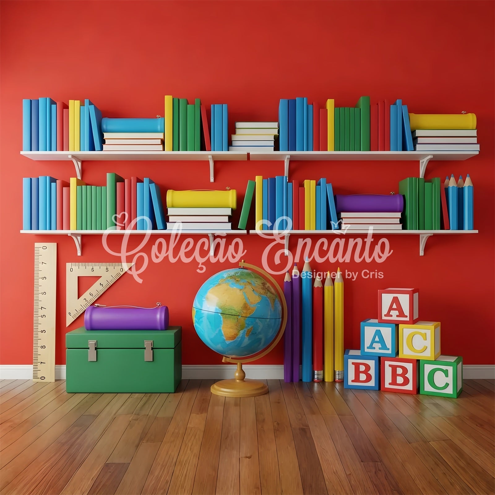 Fond photo école Bibliothèque de Classe Vibrante Par Magali