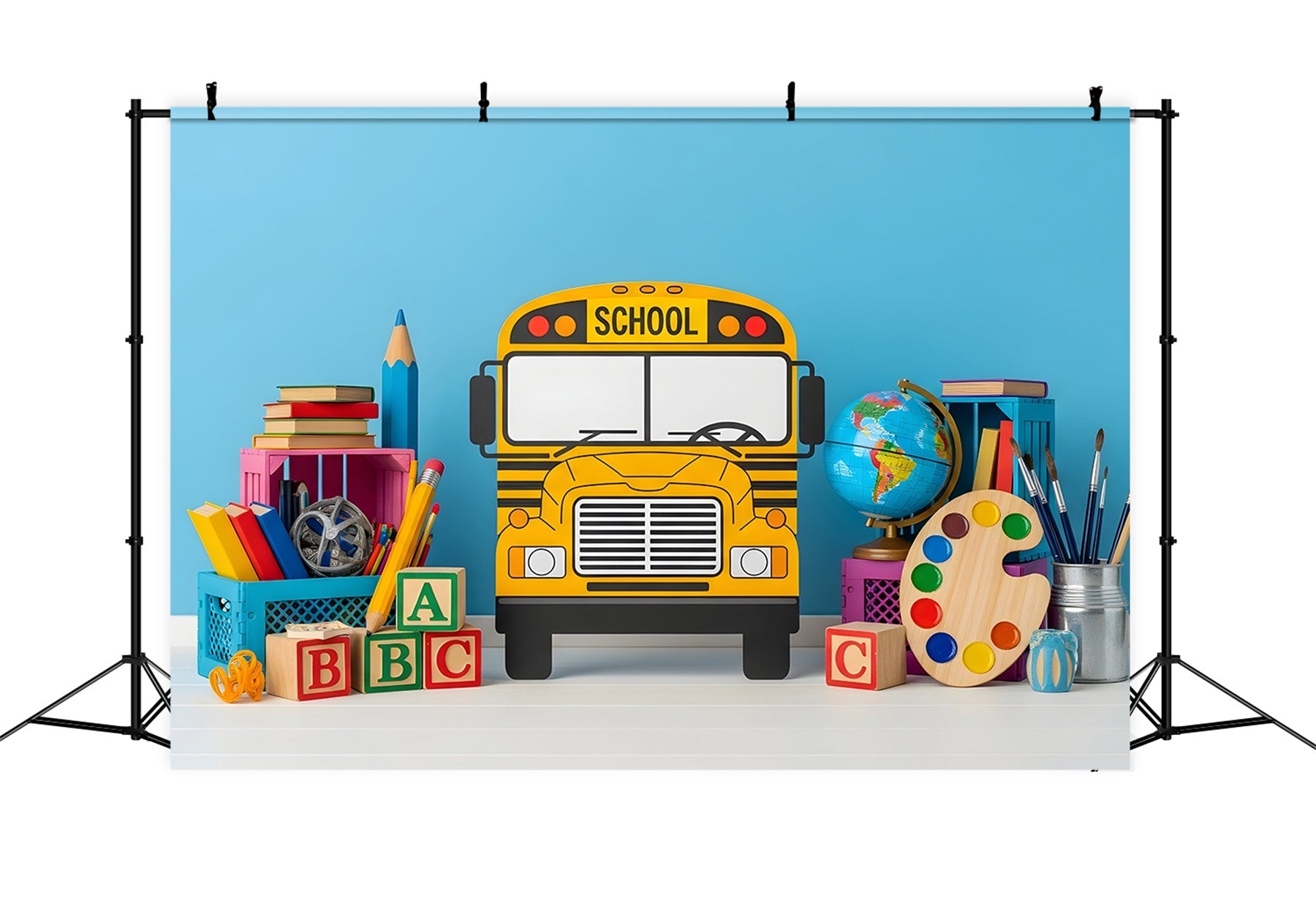 Fond photo Classe Fournitures Scolaires Ludiques Par Magali