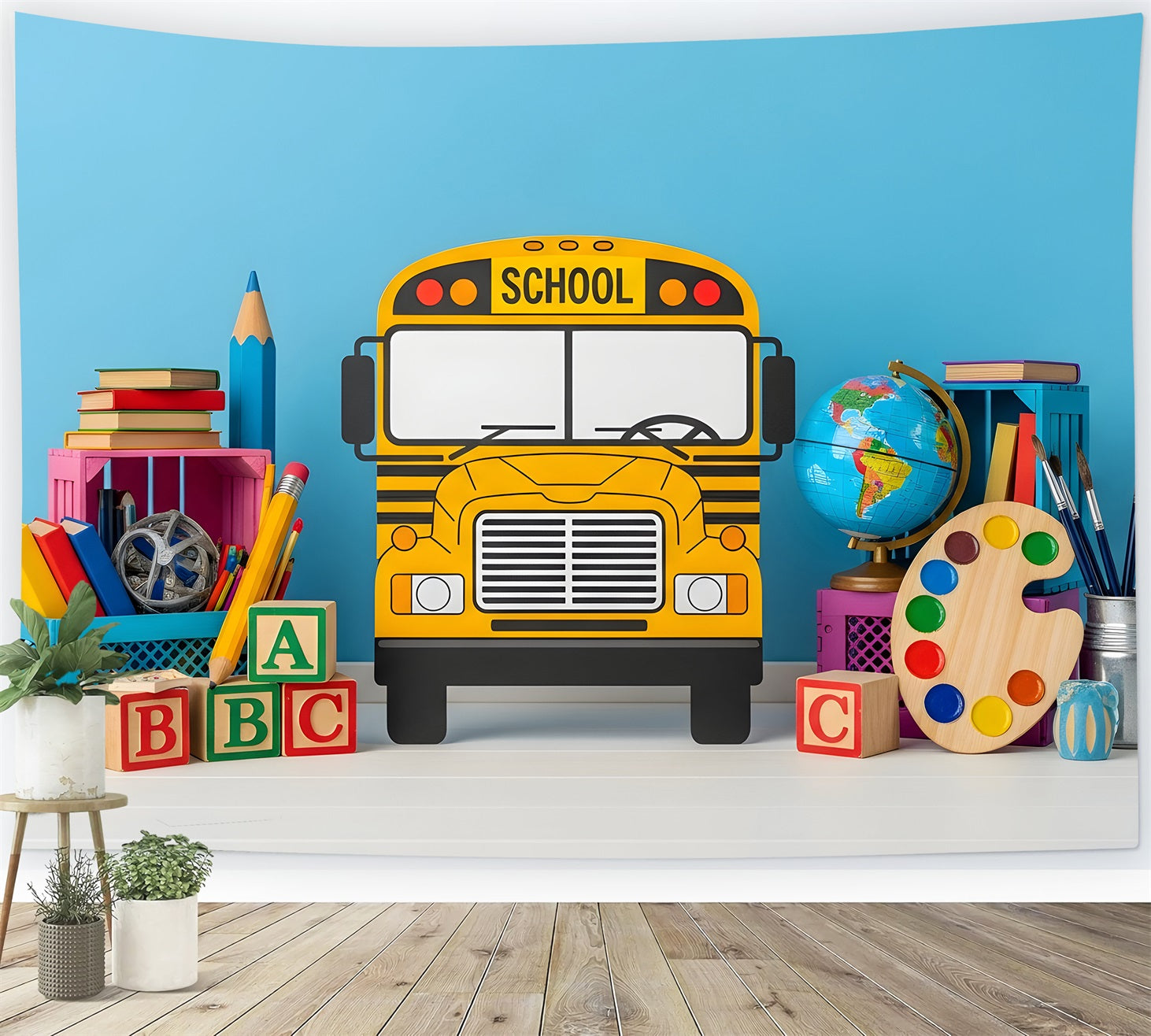 Fond photo Classe Fournitures Scolaires Ludiques Par Magali