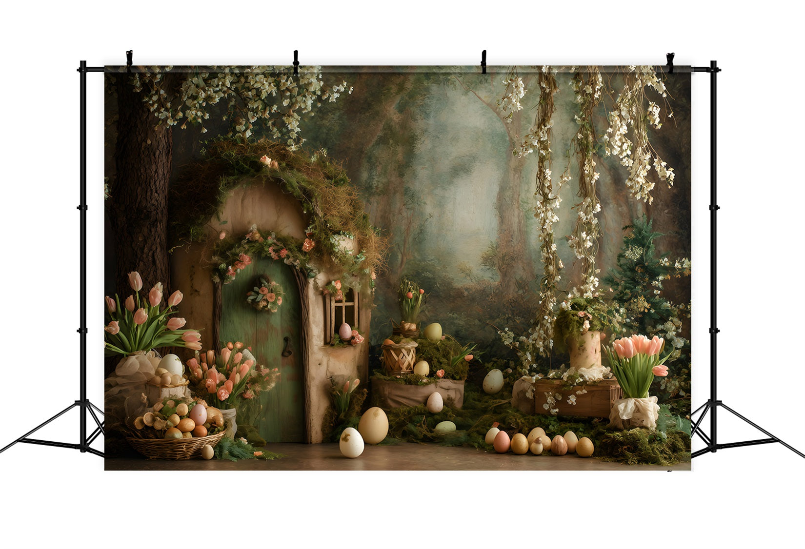 Fond Studio Pâques Porte Hobbit Paniers Œufs Par Magali
