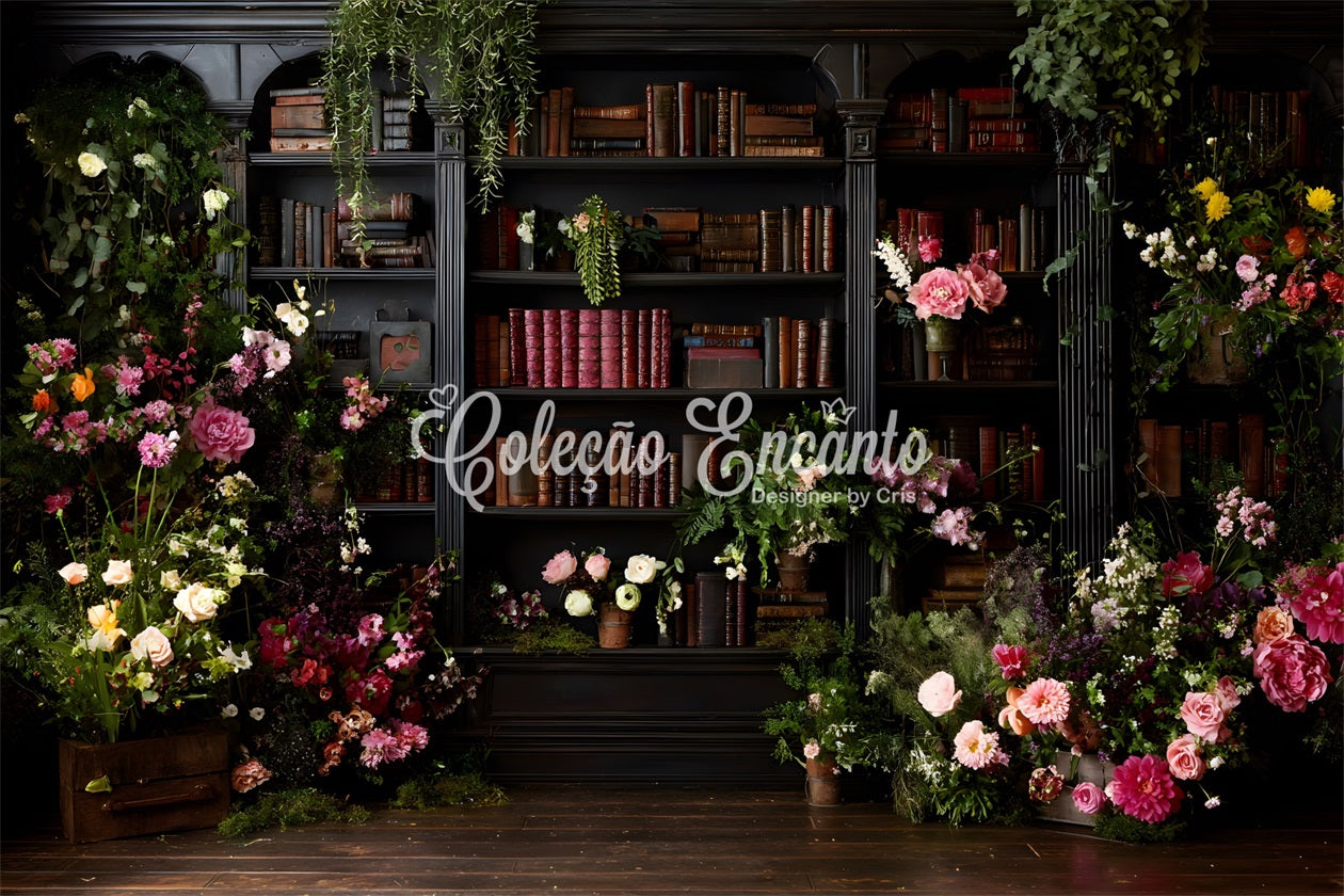 Fond Photo Fête des Mères Bibliothèque Fleurs Charme Vintage Par Magali