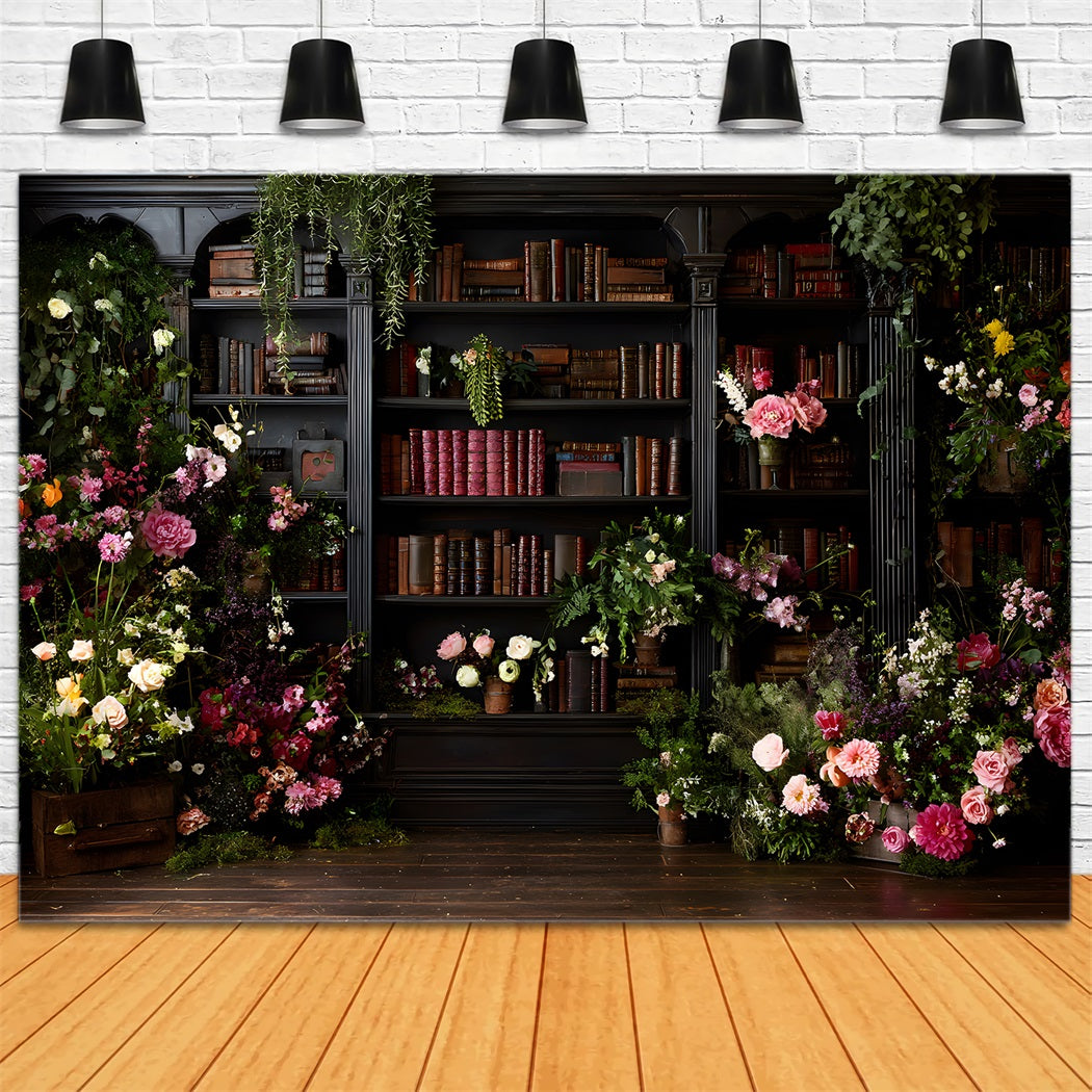 Fond Photo Fête des Mères Bibliothèque Fleurs Charme Vintage Par Magali