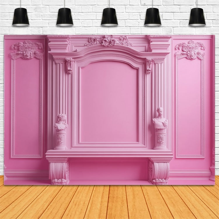 Toile de fond Poupée Mode Mur Victorien Rose CJJ2-93