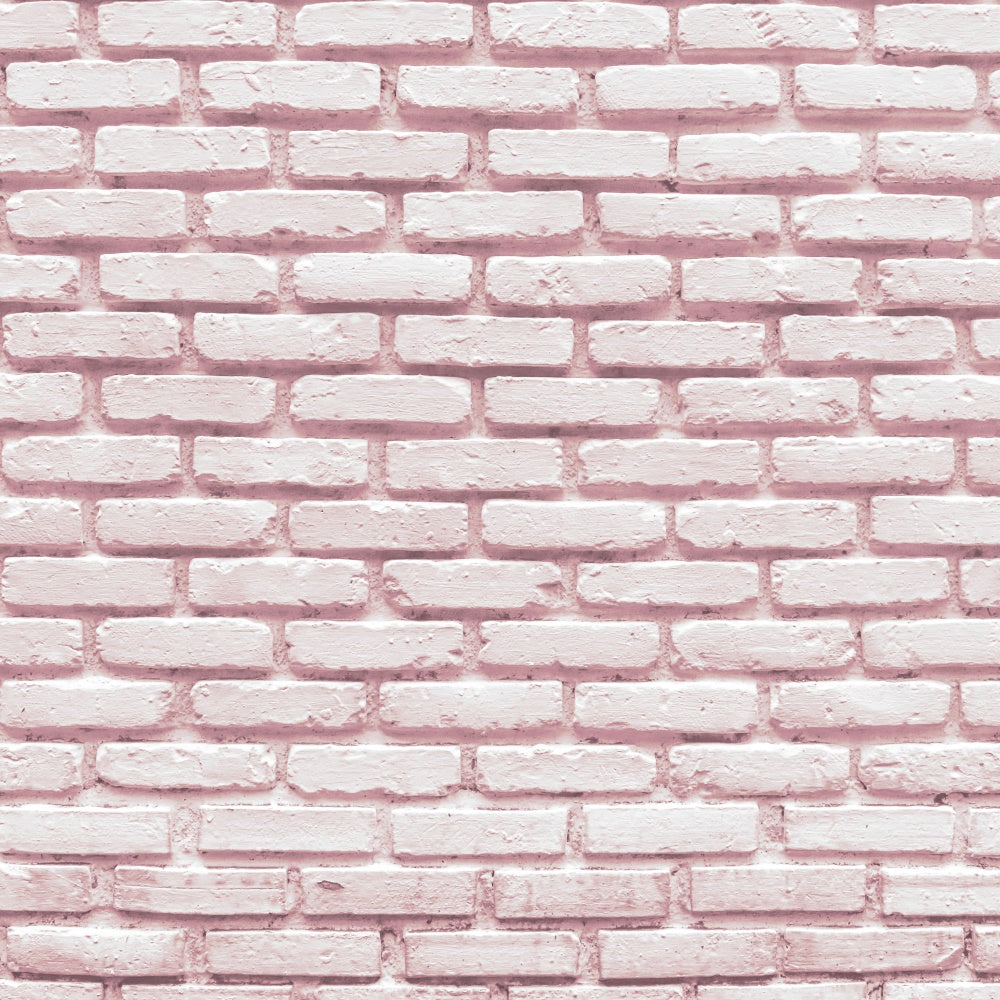 Toile de fond Mur Brique Rose Vintage Doux CJJ3-25