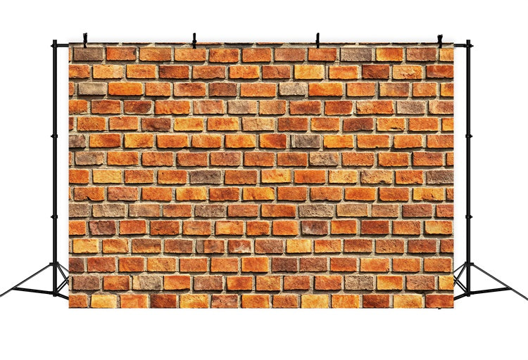 Toile de fond Mur Brique Tons Chaleureux Rustiques CJJ3-27