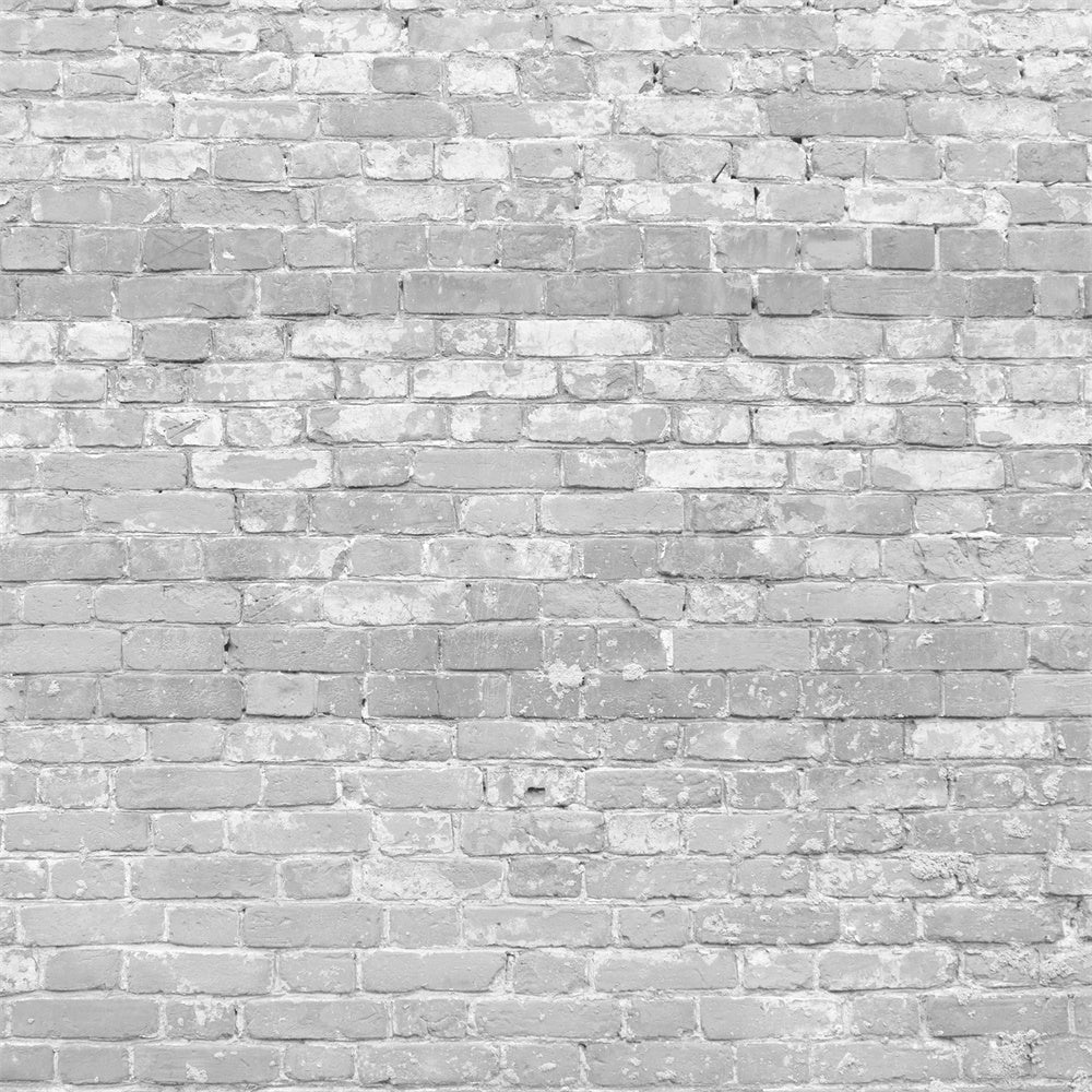 Toile de fond Mur Brique Texture Grise Fanée CJJ3-33