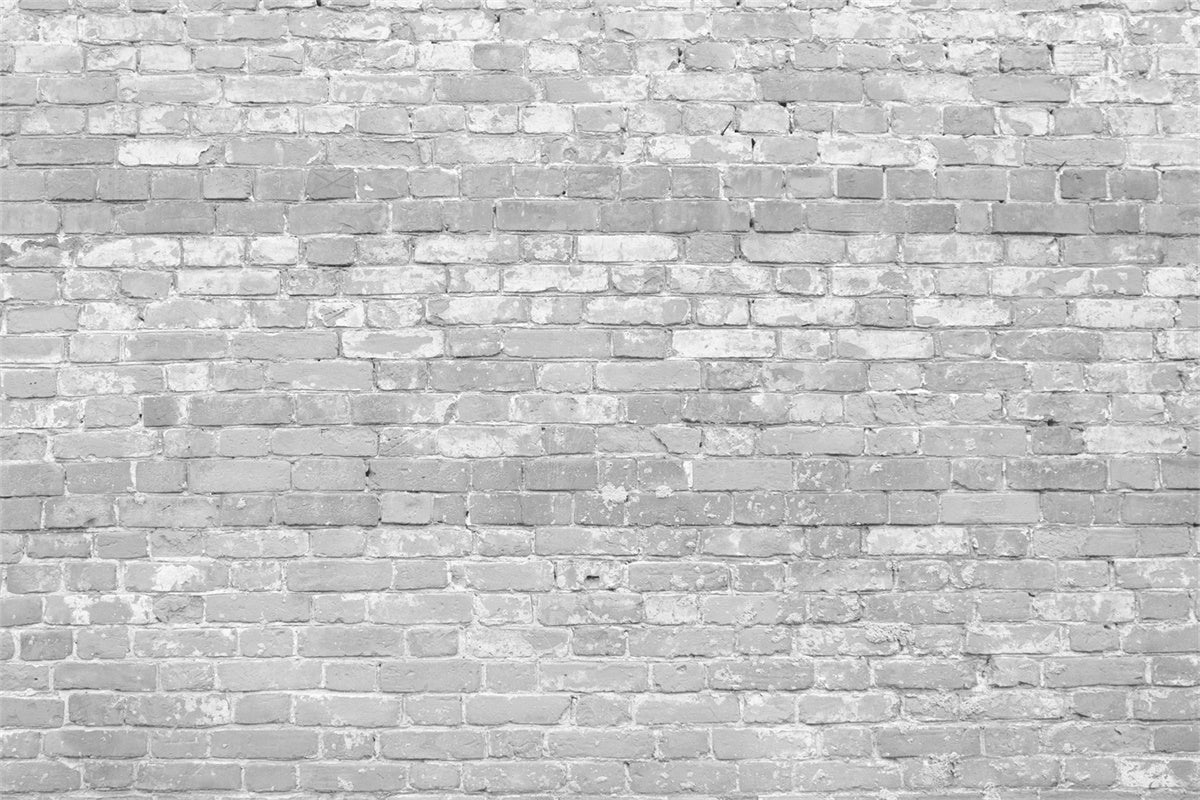 Toile de fond Mur Brique Texture Grise Fanée CJJ3-33