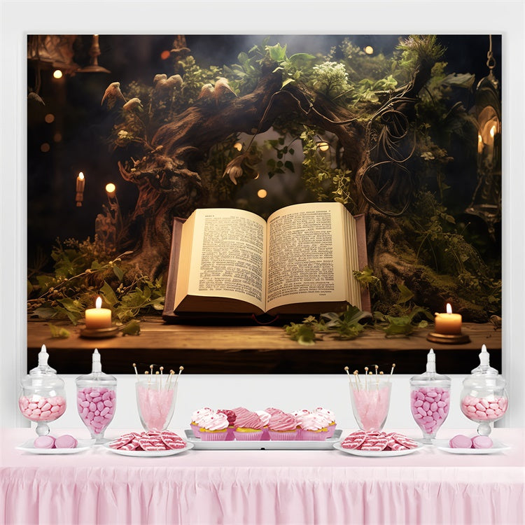 Toile de fond Journée Mondiale du Livre Lecture Enchantée CJJ3-53