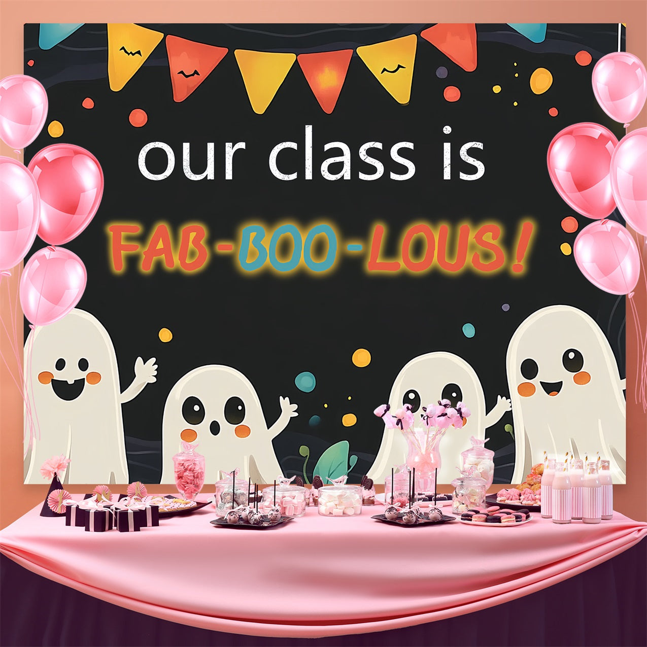 Toile de fond Rentrée des Classes École Mystique et Effrayante CSH3-69
