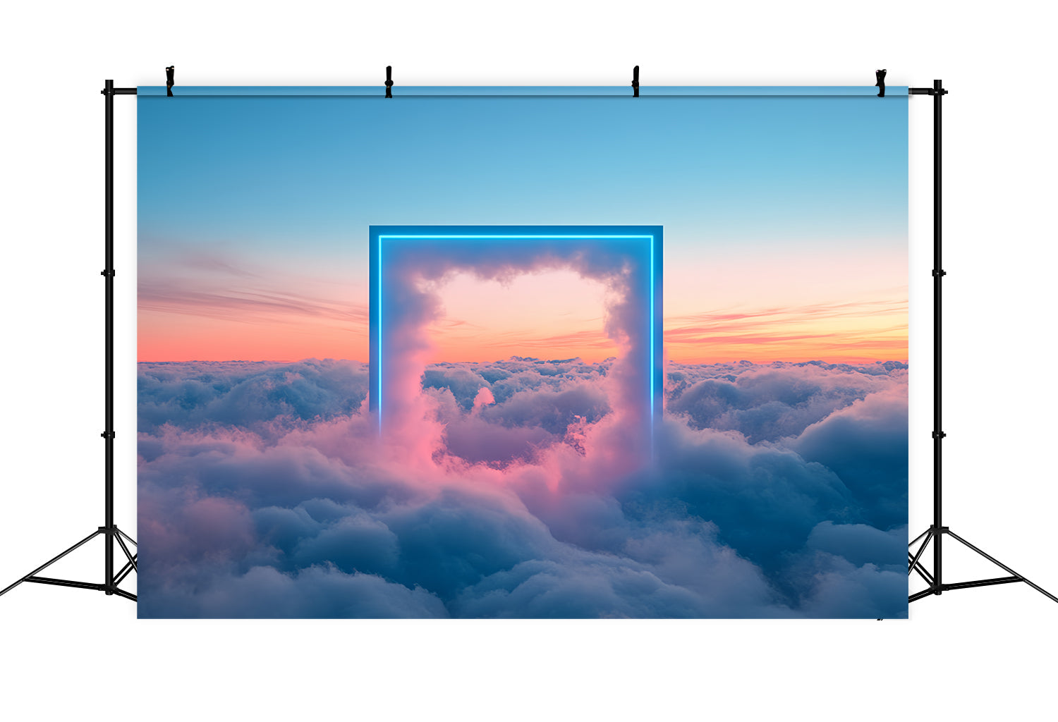 Toile de fond Nuages Rêves Célestes Cadre Néon CSH4-240