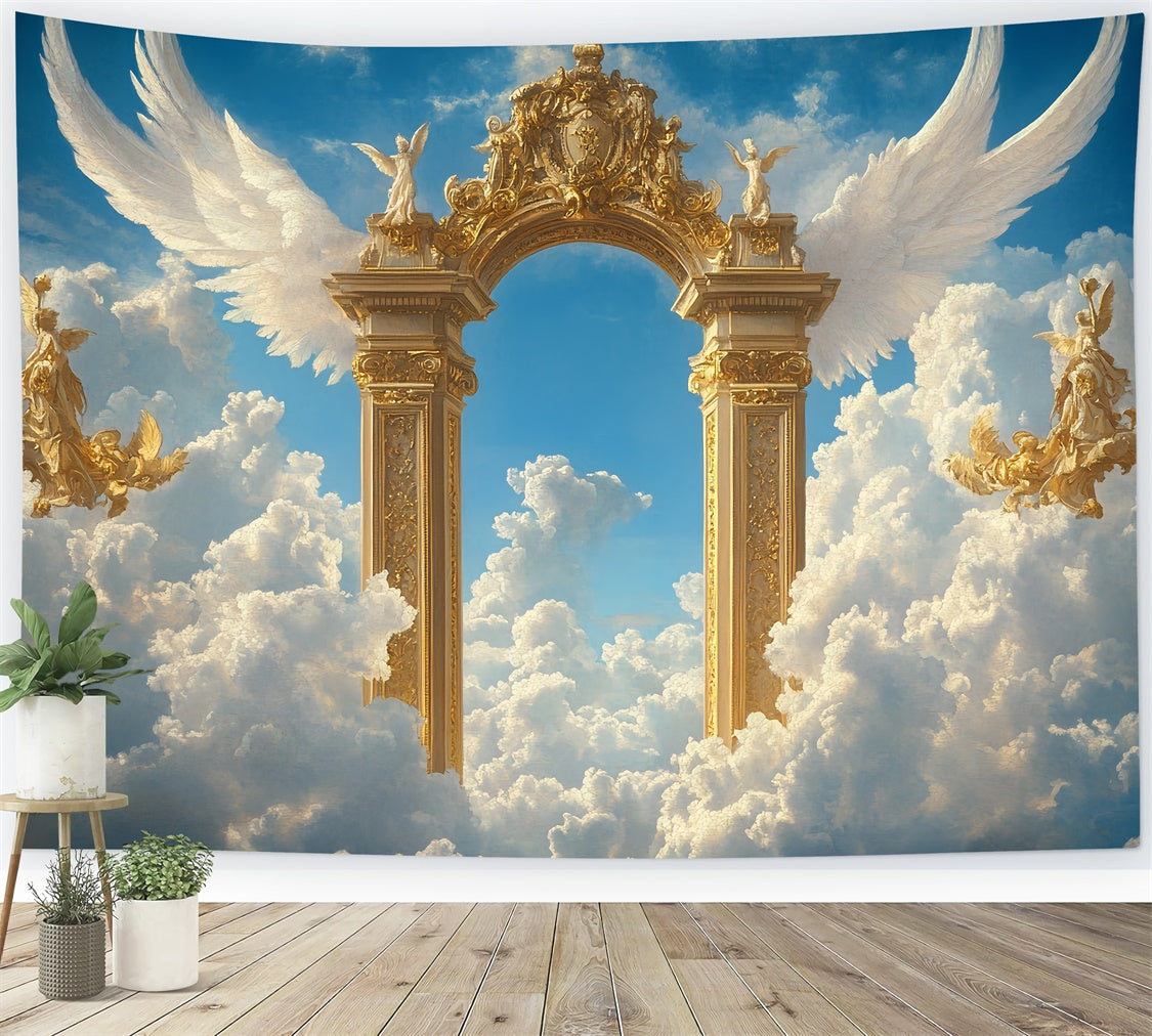 Toile de fond Ciel Portes du Paradis Ailes d’Ange CSH4-243