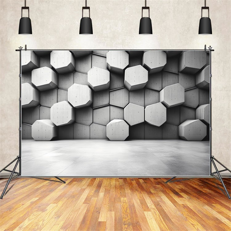Toile de fond Photo Vintage Mur Cubique Hexagonal CSH4-406