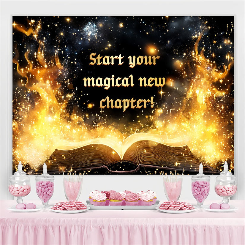 Toile de fond Anniversaire Personnalisé Livre Magique Lumineux CSH4-62