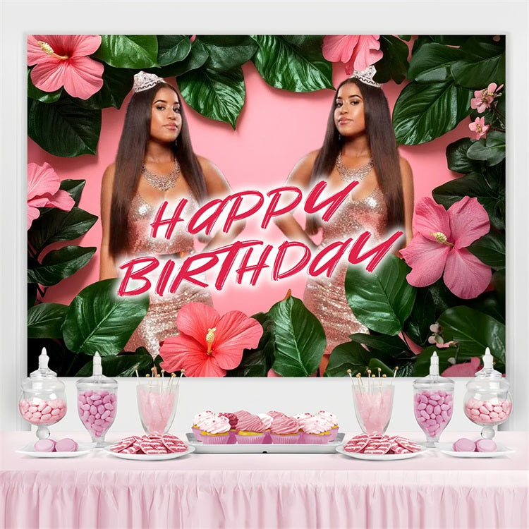 Toile de fond Anniversaire Personnalisé Princesse Forête CSH4-66