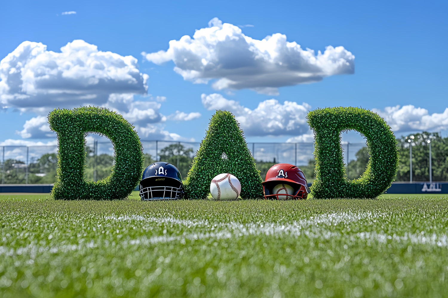 Toile de fond Photo Fête des Pères Gazon Vert Baseball CSH5-47