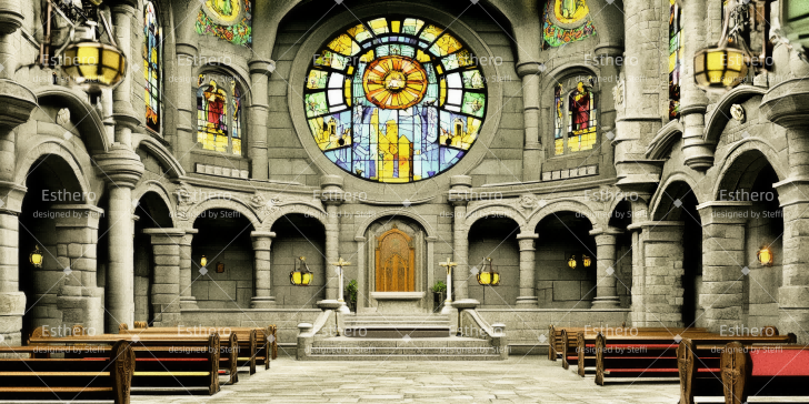 Fond de Scene Photo La Cathédrale CSH511-T37
