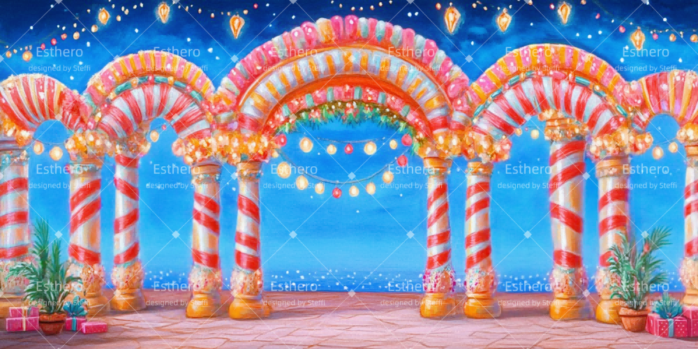 Fond de Scène Personnalisé Scène De Noël CSH511-T46