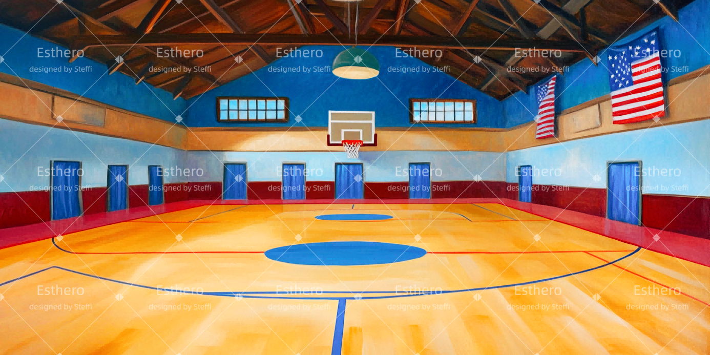 Fond de Scene Gymnase Scolaire CSH511-T56