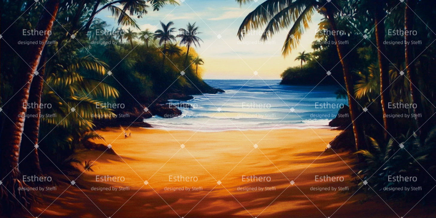 Toile de fond Theatre Plage ensoleillée CSH511-T86