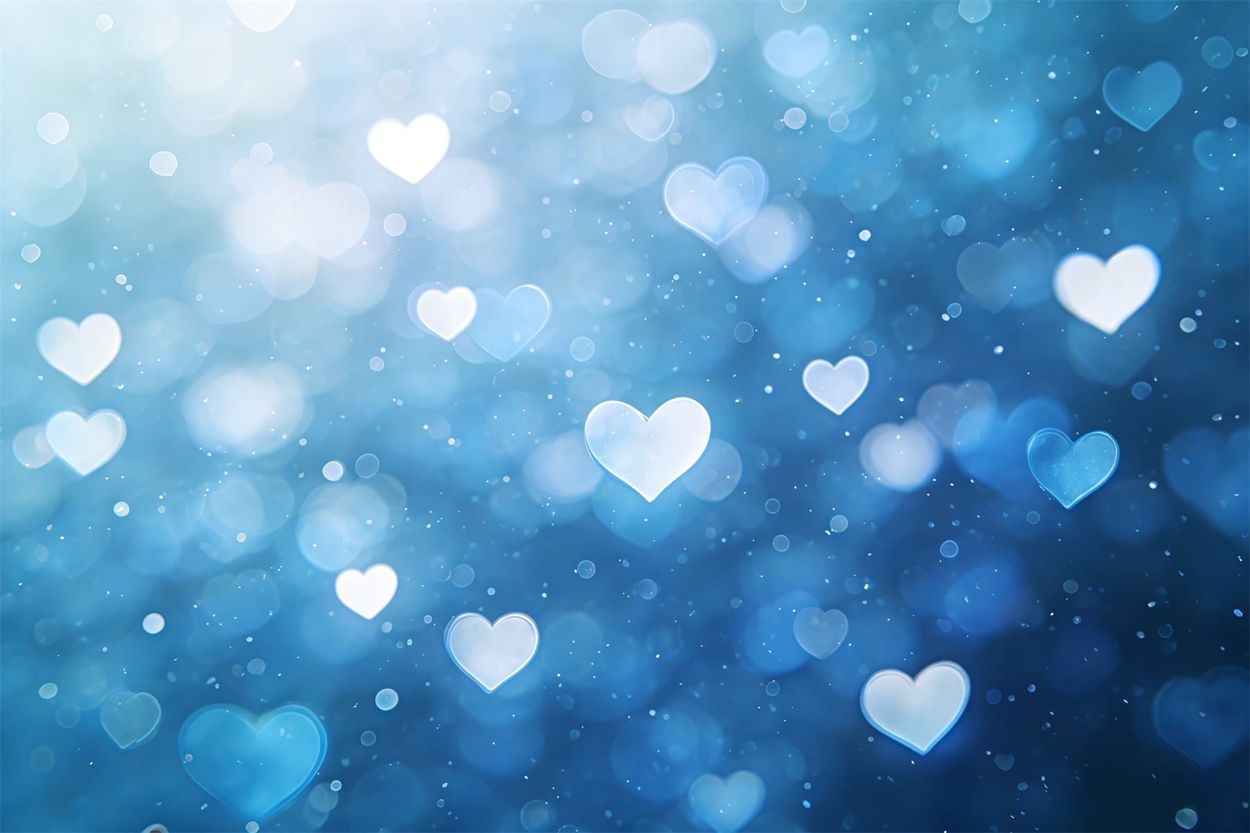 Fond Photo Saint-Valentin Lueur Bleue Cœur Romantique CSH61-104