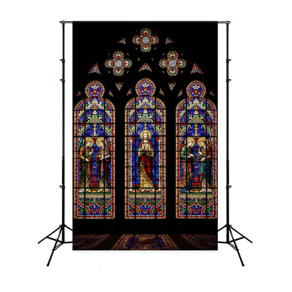 Fond de Pâques Scène Religieuse Sainte Trinité CSH61-16